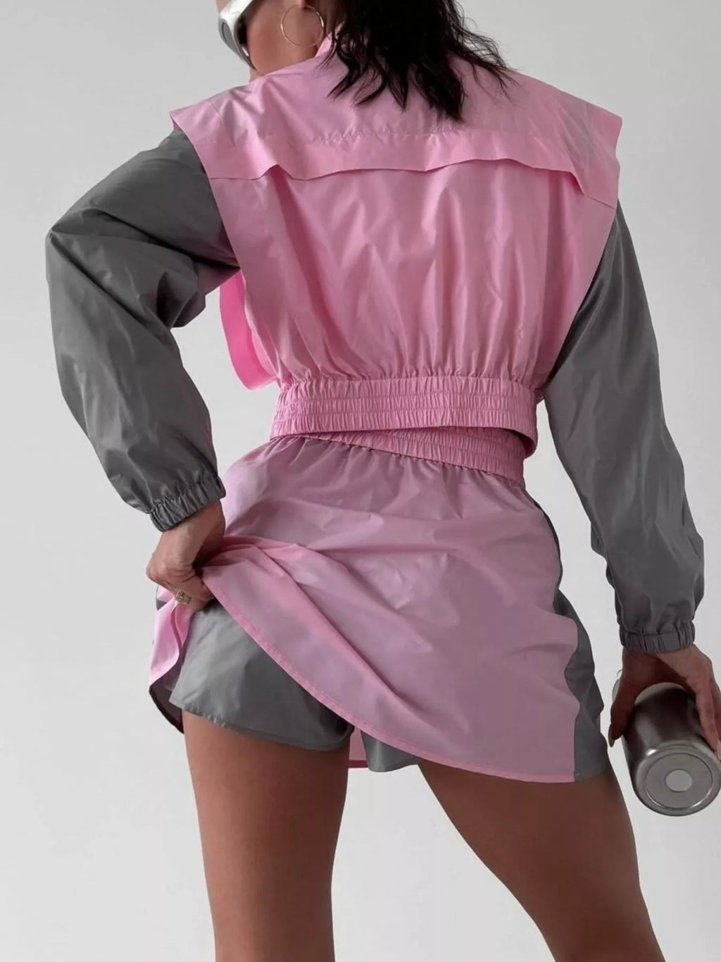 Block Outerwear Skirt Set (7)