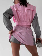 Block Outerwear Skirt Set (7)