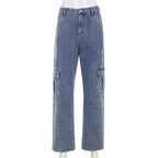 Denim Straight Leg Pants photo 4
