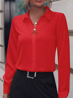 Long Sleeve Satin Blouse (15)