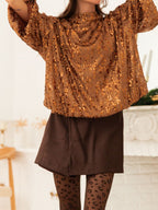 Sequin Embellished Tie-back Blouse (2)
