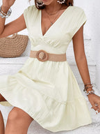 Tiered Cap Sleeve Mini Dress (3)