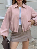 Zip Up Cropped Jacket (12)