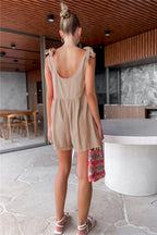 Full Size Scoop Neck Tie Shoulder Romper (11)