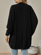 Open Front Batwing Sleeve Cardigan (15)