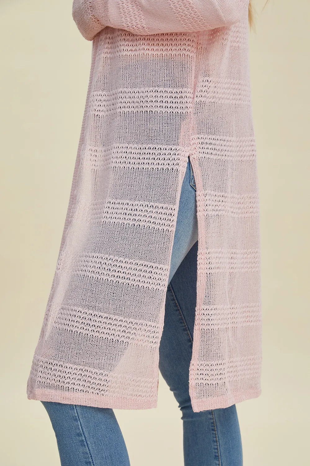 Full Size Open Front Longline Cardigan (20)