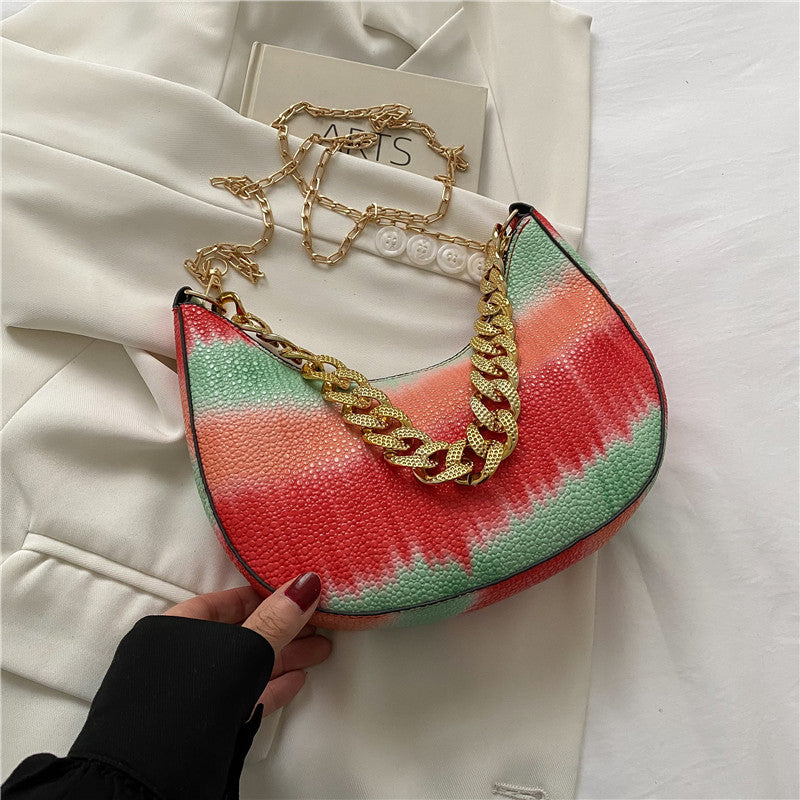 Casual Contrast Chain Tote Bag variant CJNS152266001AZ