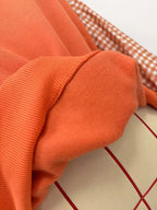 Gingham Sleeves Round Neck Sweatshirt (13)