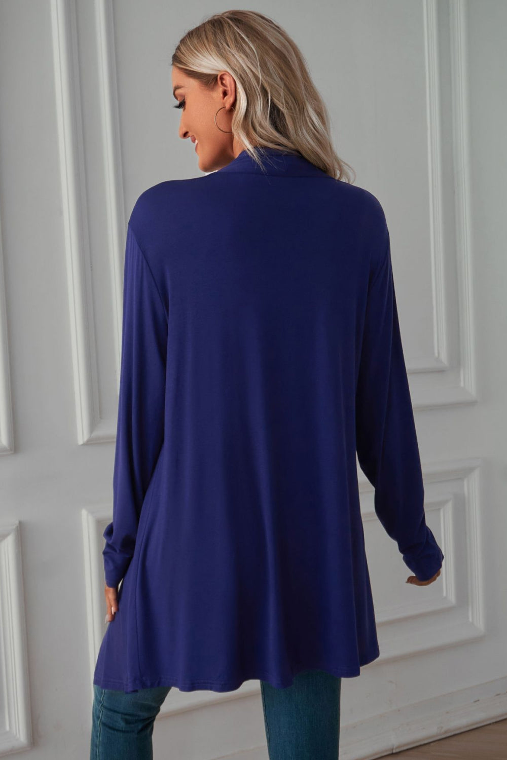 Open Front Long Sleeve Cardigan (2)