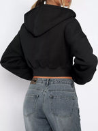 Zip-up Cropped Hoodie (3)