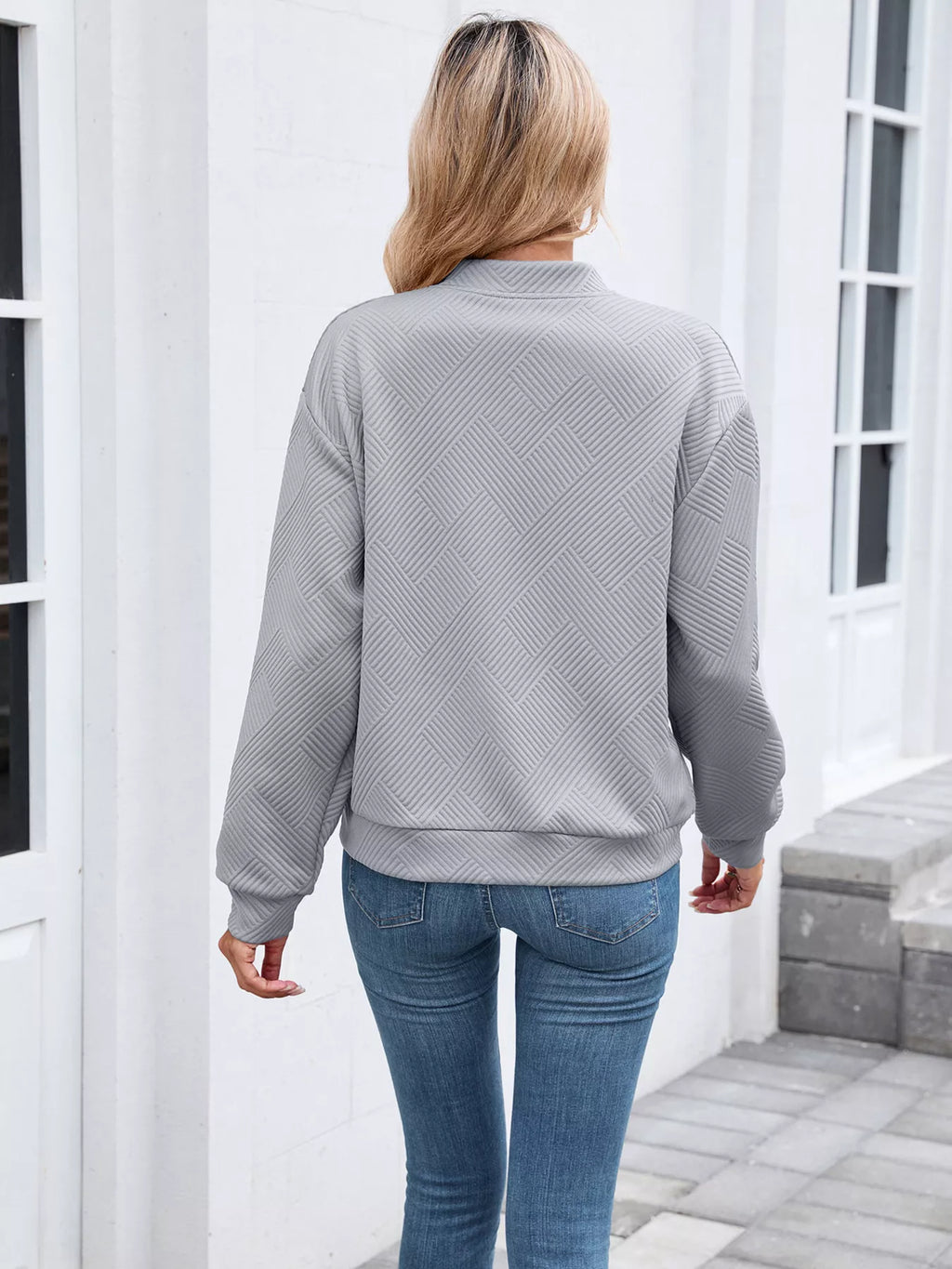 Textured Zip Up Jacket (5)