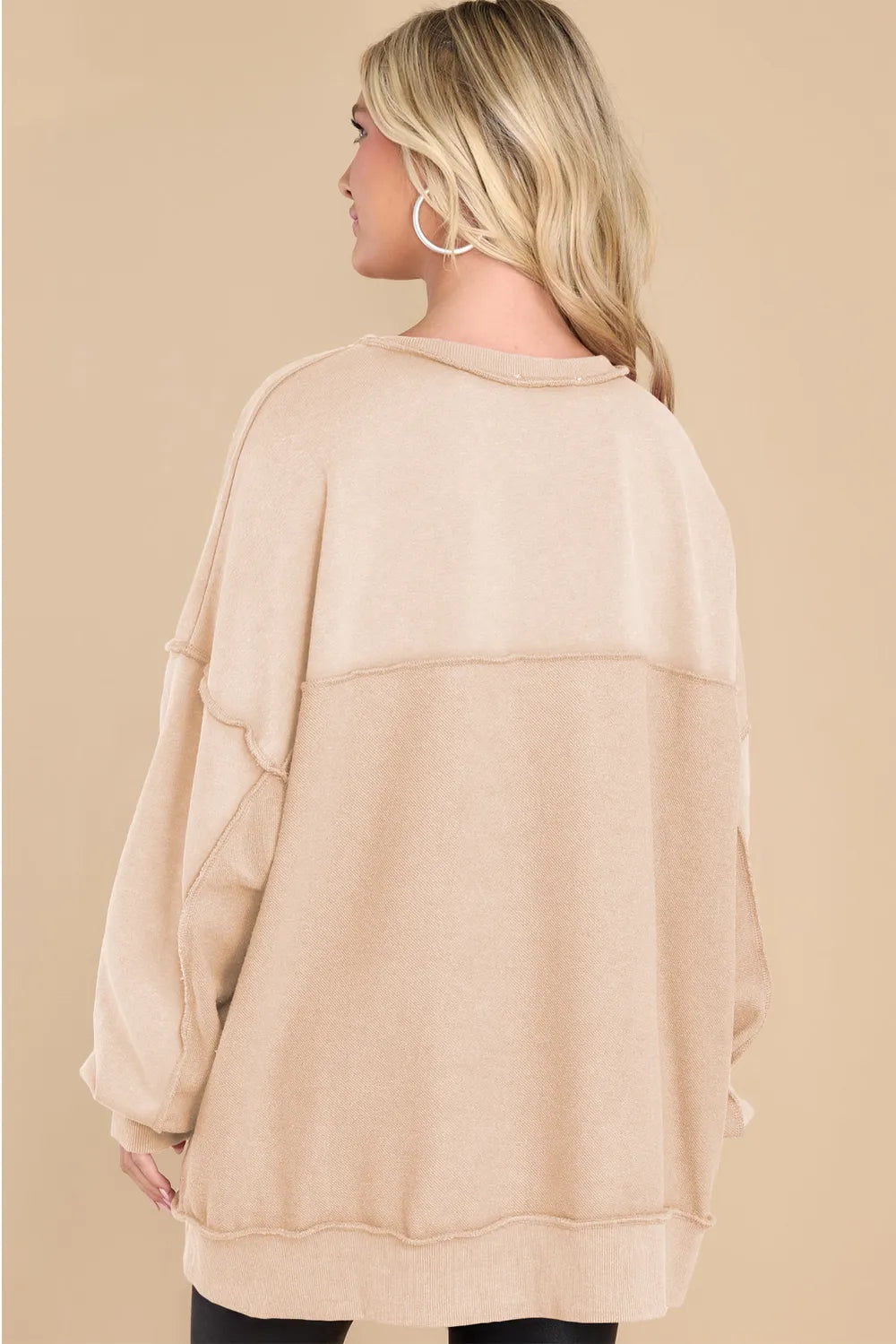 Exposed Seam Long Sleeve Sweatshirt (11)