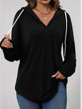 Full Size Drawstring Long Sleeve Hoodie Plus