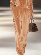 Velvet Long Sleeve Wide-leg Set (15)