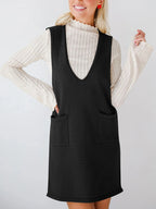 Sleeveless Knit Dress Pockets (2)