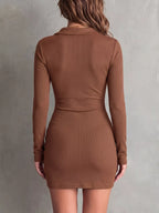 Button-down Bodycon Mini Dress (14)