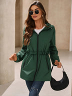 Outdoor Waterproof Long Sleeve Hooded Windbreaker (17)