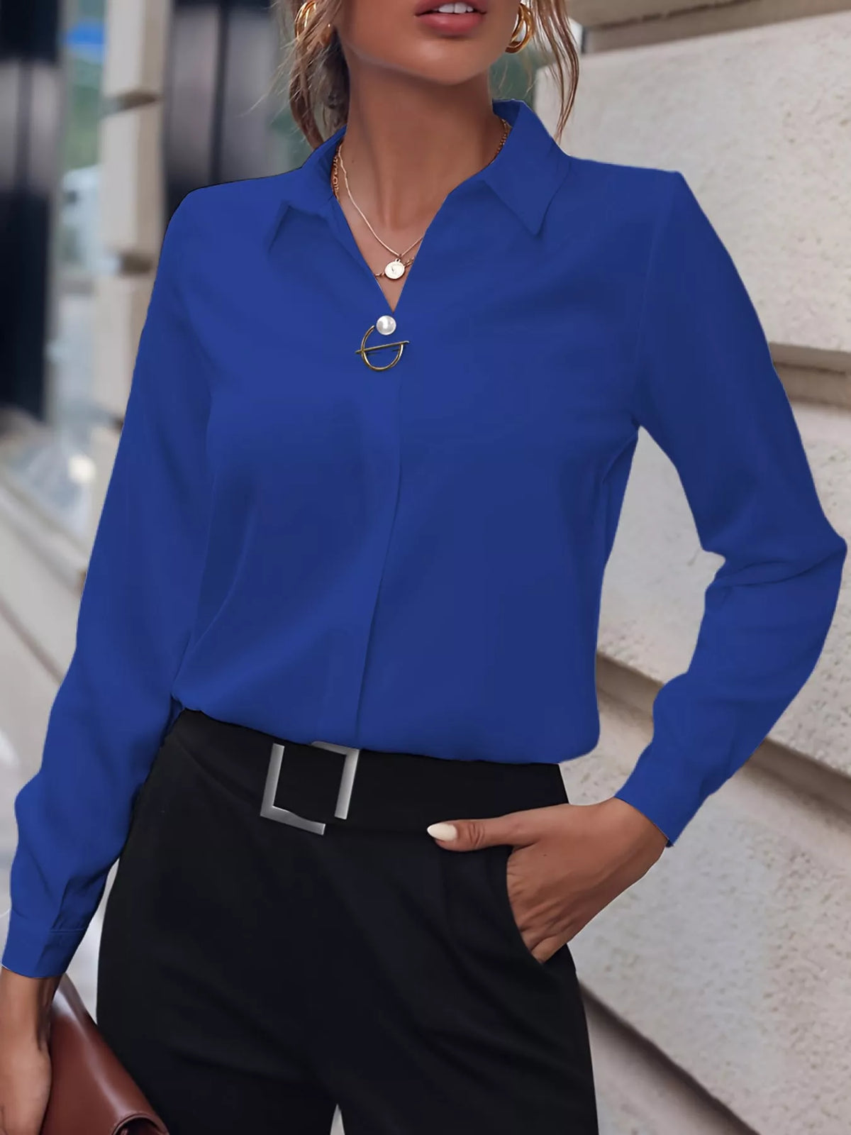 Long Sleeve Satin Blouse (28)