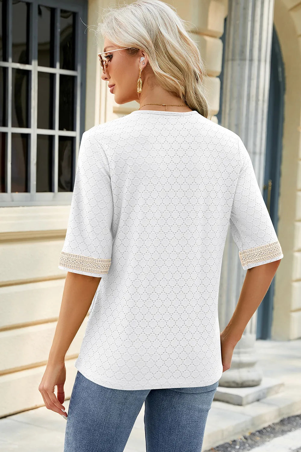 V-neck Half Sleeve T-shirt (16)