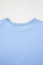 Loose Half Sleeve Hi Low Hem T Shirt (6)