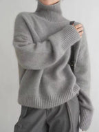 Turtleneck Dropped Shoulder Sweater (8)