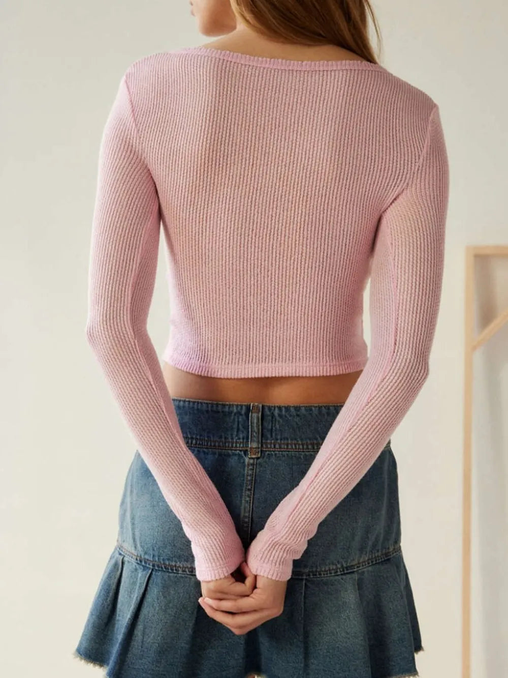 Notched Long Sleeve T-shirt (8)