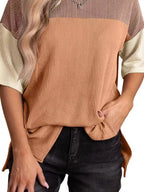Block Half Sleeve Top (8)