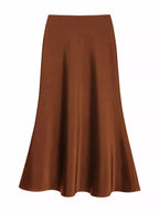 Full Size High-waisted Satin Midi Skirt Plus (16)