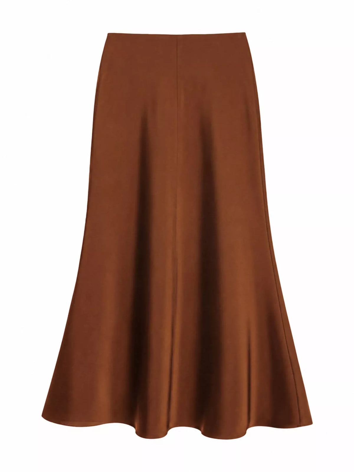 Full Size High-waisted Satin Midi Skirt Plus (16)