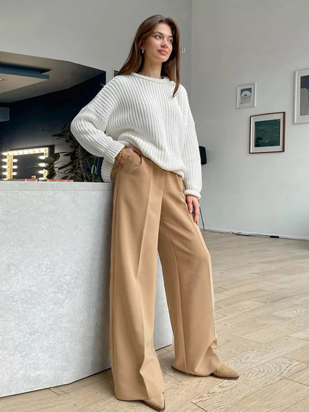 Wide Leg Pleated Pants (19)