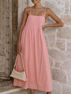 Pleated Bodice Midi Cami Dress (21)