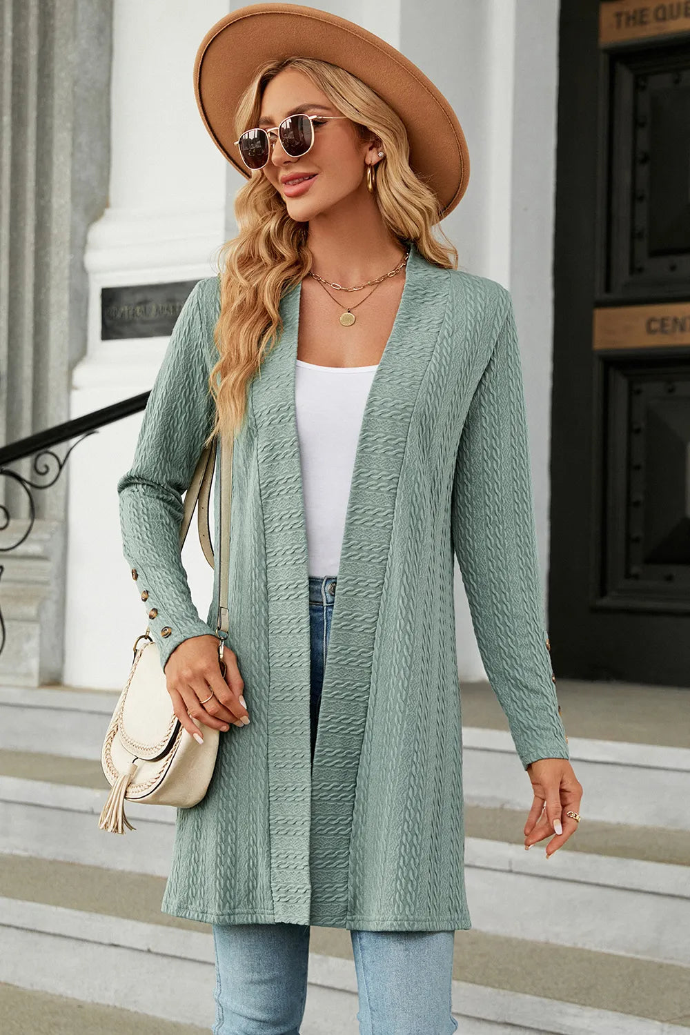 Open Front Long Sleeve Cardigan (28)