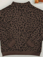 Leopard Print Quarter-zip Sweatshirt (9)