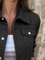 Button Front Closure Denim Jacket (5)