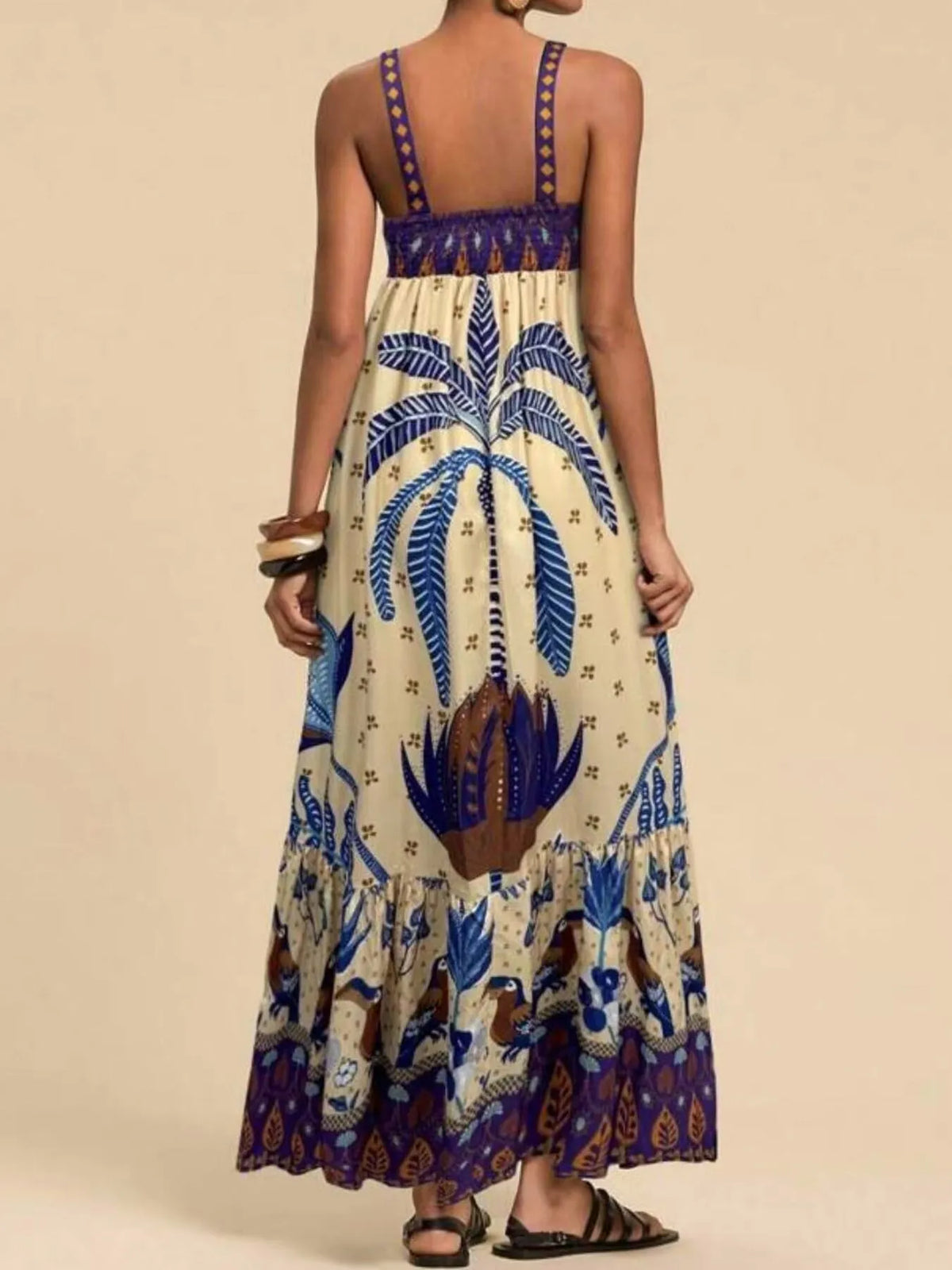 Tropical Print Maxi Cami Dress (12)