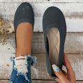 Solid Color Mesh Flat Slip-ons (3)
