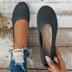 Solid Color Mesh Flat Slip-ons (3)