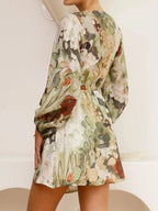Surplice Long Sleeve Tie Waist Dress (11)