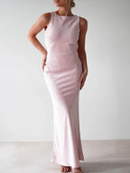 Satin Sleeveless Maxi Dress (14)