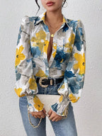Floral Print Long Sleeve Shirt (3)