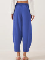 Full Size Drawstring Wide Leg Cropped Pants Plus (29)