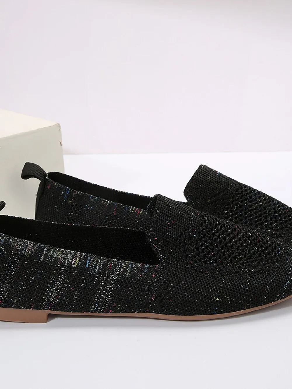 Square Toe Flat Slip-ons (6)