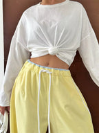 Side Stripes High-waisted Wide-leg Sweatpants (18)