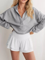 Dropped Shoulder Cropped Hoodie (10)