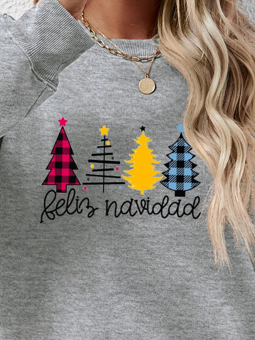 Round Neck Graphic Long Sleeve Sweatshirt (3)
