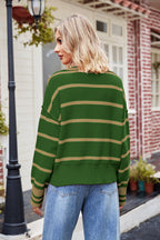 Striped Johnny Collar Sweater (12)