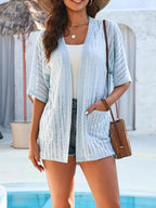 Openwork Open Front Cardigan (17)