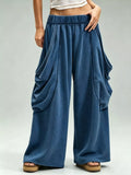 Oversized Wide-leg Cargo Pants (2)