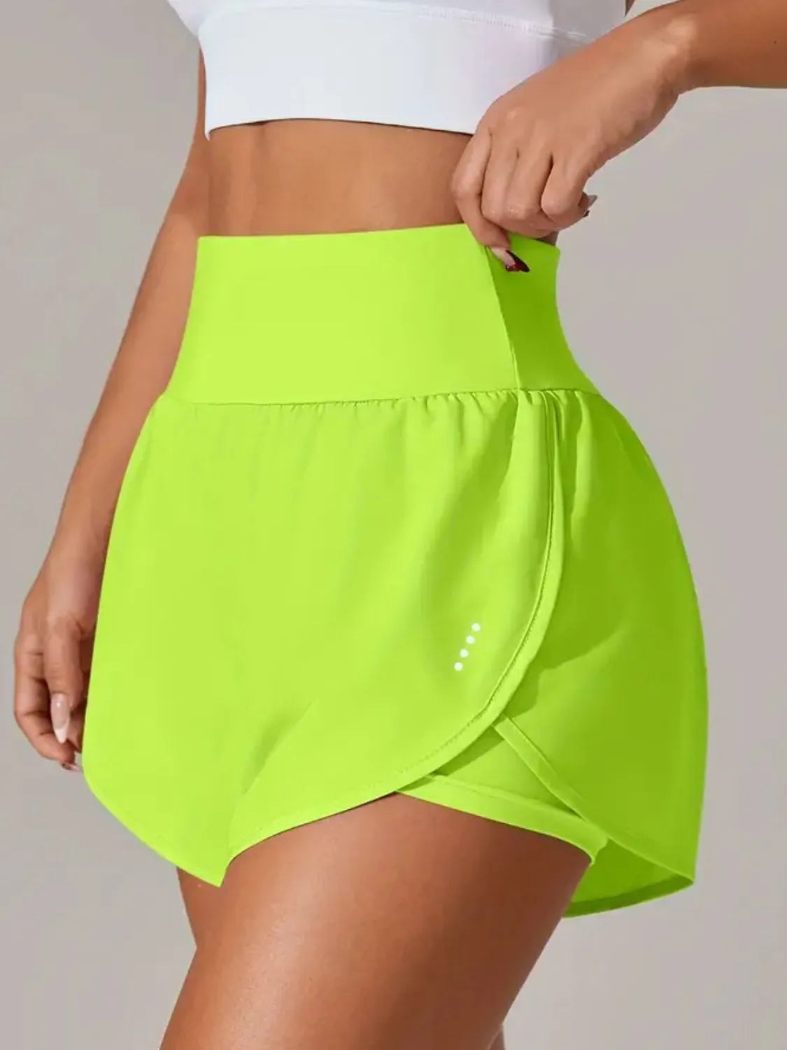 Pocketed High Waist Active Shorts (26)