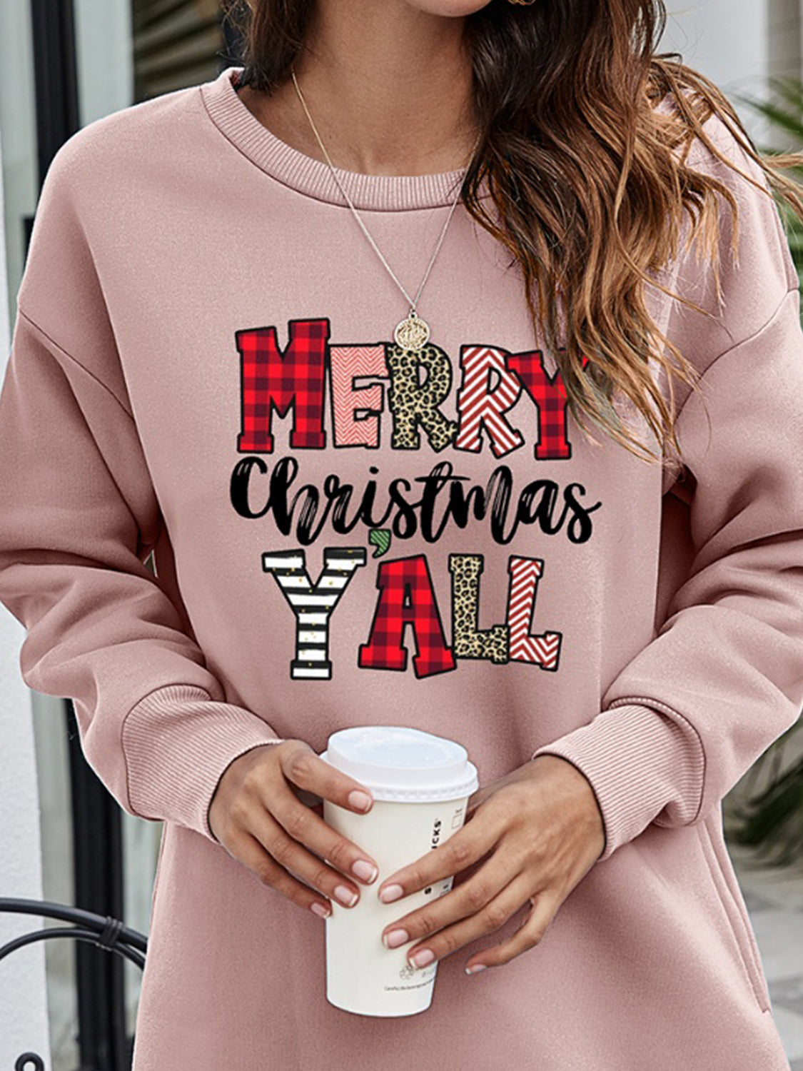 Merry Y'all Graphic Sweatshirt (6)